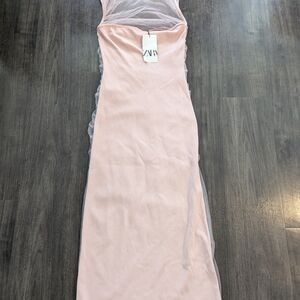 Zara Pink Sleeveless Dress